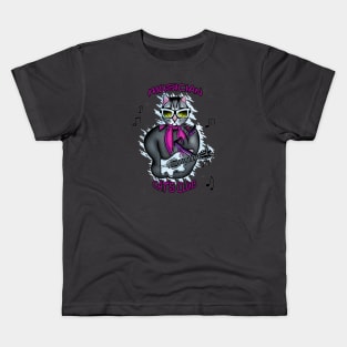 Street musician cat / Musician Cats Club Kids T-Shirt